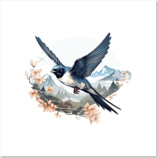 Swallow Bird Posters and Art